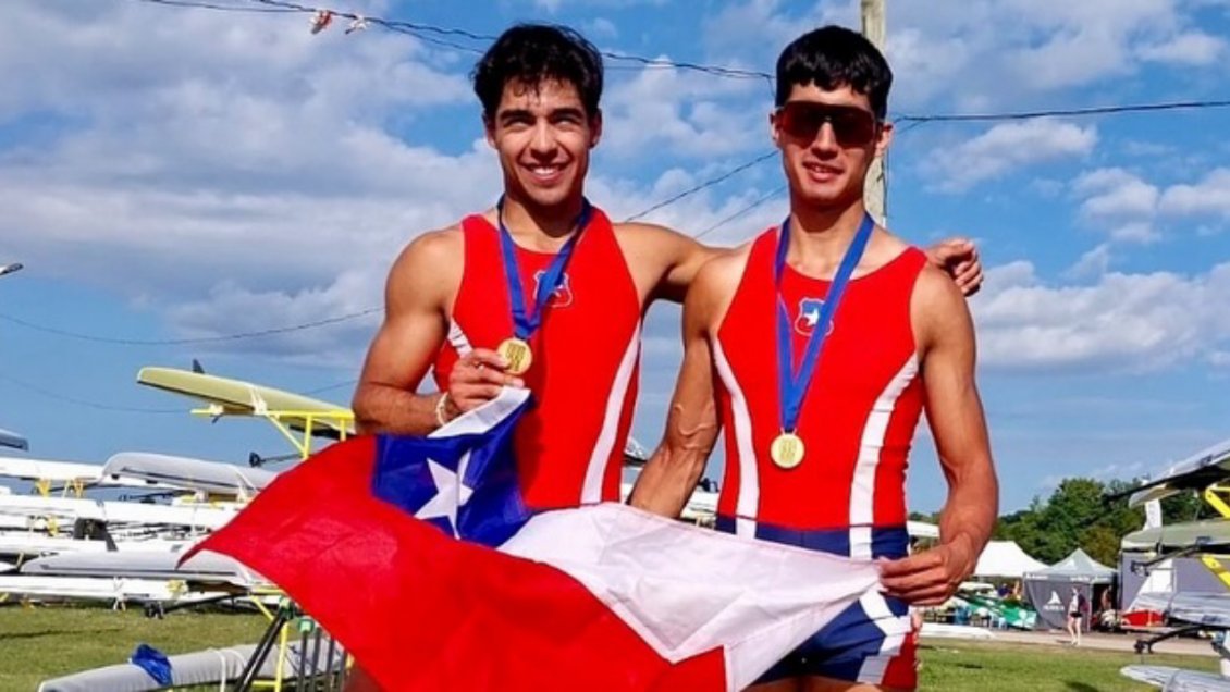 Felipe Guerra y Manuel Fernández se coronaron campeones mundiales sub 23 de remo en Canadá