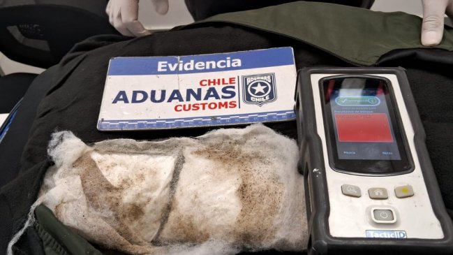 Pasajero intentó ingresar a Chile con más de 12 kilos de cocaína