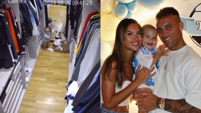 [VIDEO] Dramático momento vivió esposa de Lautaro Martínez: Salvó a su hijo de accidente doméstico