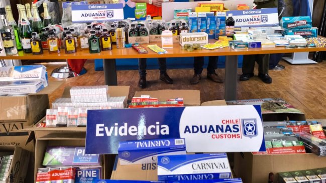 Millonaria incautación de productos de contrabando en Calama