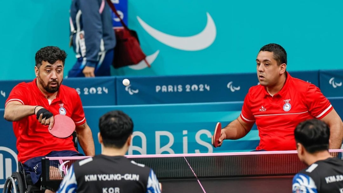 Maximiliano Rodríguez y Luis Flores cayeron en el dobles del para tenis de mesa