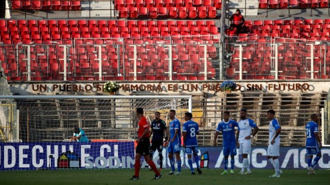 Denuncian destrozos en Memorial del Nacional en duelo entre la U y Unión