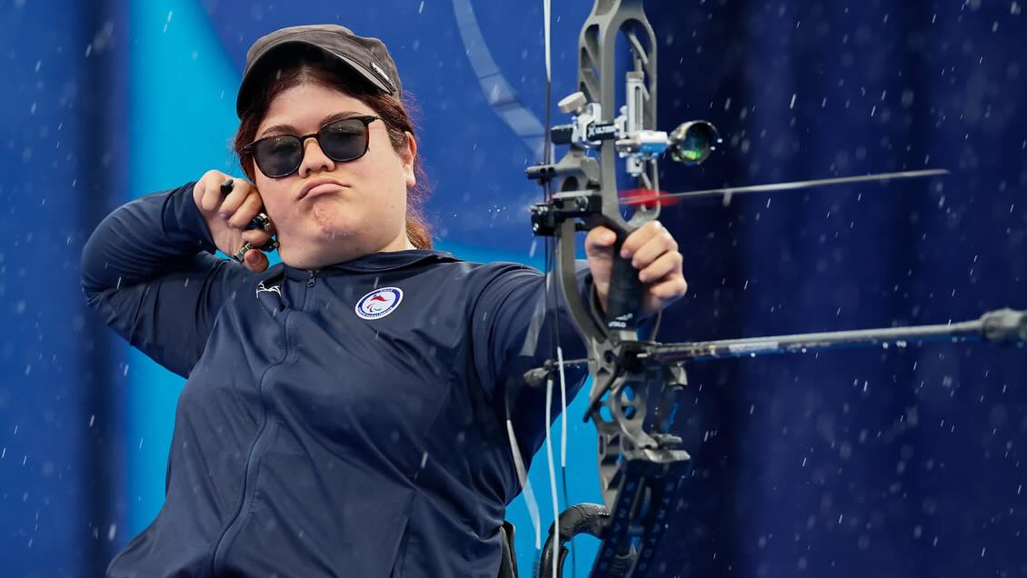 Mariana Zúñiga avanzó a octavos de final del para tiro con arco de París 2024