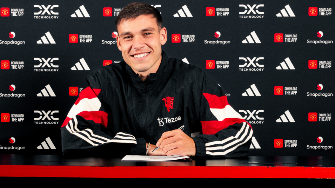 Manuel Urgarte firmó con Manchester United hasta 2029