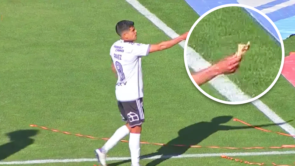 Hincha de Cobreloa arrojó empanada en medio del encuentro ante Colo Colo