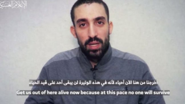 Hamás publicó video de rehén ahora muerto: 