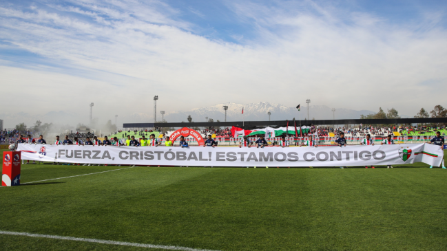 U. de Chile y Palestino mostraron su apoyo a Cristóbal Campos