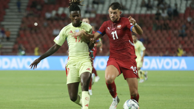 Serbia cortó la racha victoriosa de España con un empate en Nations League