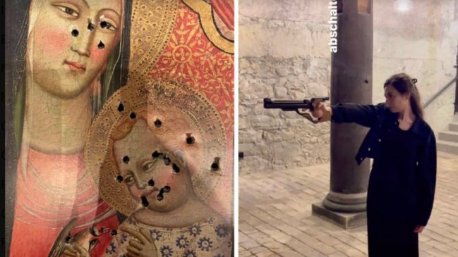 Política suiza desata polémica al disparar sobre una imagen de la Virgen con el Niño Jesús