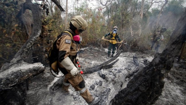 Bolivia recibió más de 800 kilos de ayuda humanitaria de Chile para combatir incendios