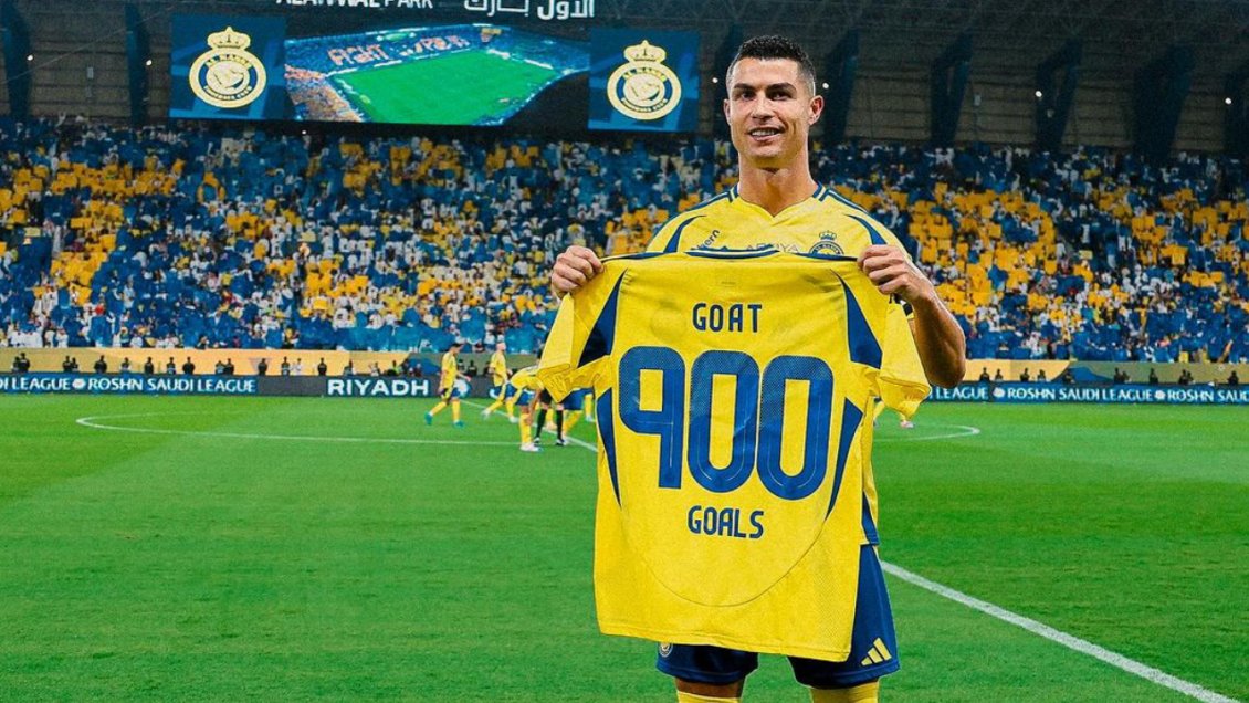 Cristiano Ronaldo fue homenajeado por sus 900 goles en empate de Al Nassr y Al Ahli