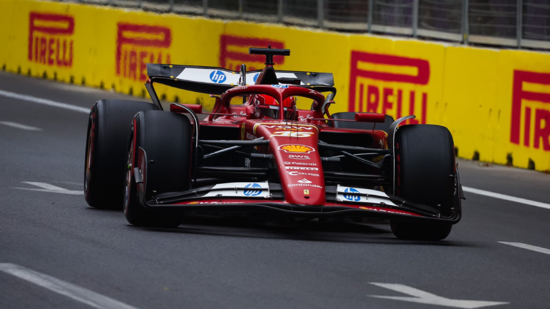 Charles Leclerc lideró la qualy y saldrá primero en el GP de Azerbaiyán