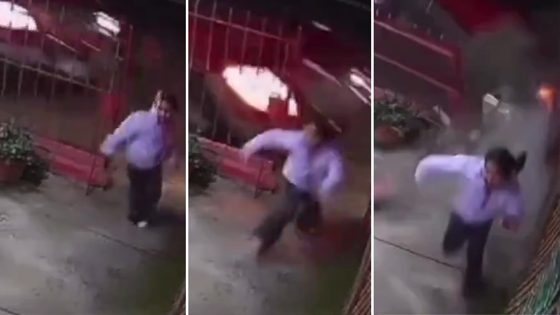 Niña se salvó de ser atropellada por anciano ebrio al volante