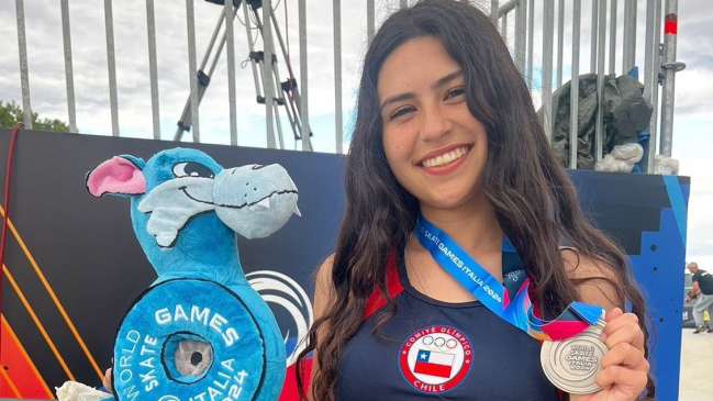 Leonor Toy conquistó medalla de plata para Chile en los World Skate Games