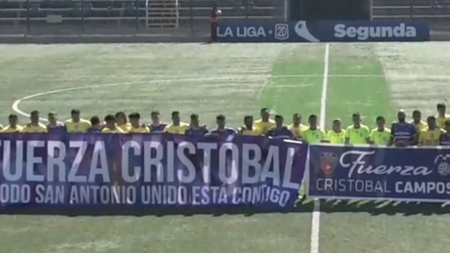 San Antonio volvió con un sentido homenaje a Cristóbal Campos en el empate ante Real San Joaquín