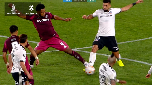 [VIDEO] “No tenemos intensidad alta”: Conmebol reveló audios del VAR en la falta de Borja sobre Amor