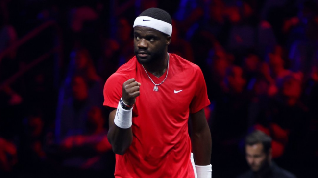 Tiafoe derrotó a Medvedev adelantó al equipo Mundo en la Laver Cup