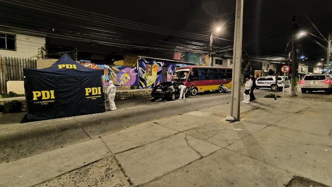 Conductor apuñalado chocó micro y murió en Valparaíso