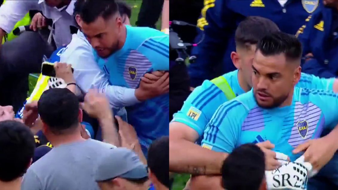 [VIDEO] Sergio Romero casi terminó a los golpes con hinchas de Boca Juniors tras derrota ante River