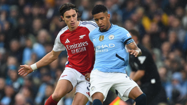 Manchester City rescató un empate en el final ante Arsenal en la Premier