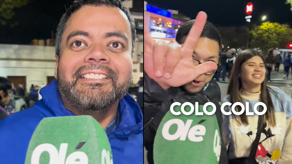 [VIDEO] Hinchas de Colo Colo se hicieron virales por apoyar a Vélez Sarsfield