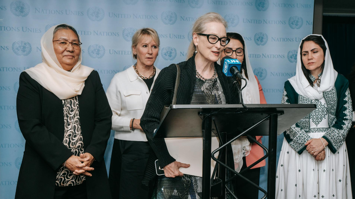 Meryl Streep en la ONU: Hasta una ardilla tiene más libertad que una mujer afgana