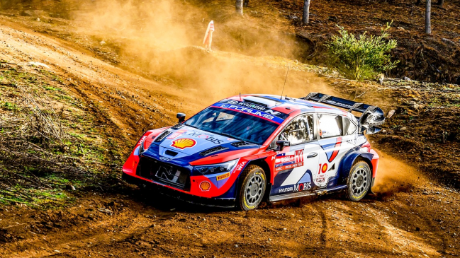 Neuville sufrió y Tänak lideró la primera jornada en el Rally del Biobío