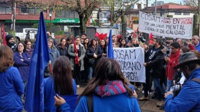 Servicio de Psiquiatría del Hospital de Concepción cumple dos días en paro