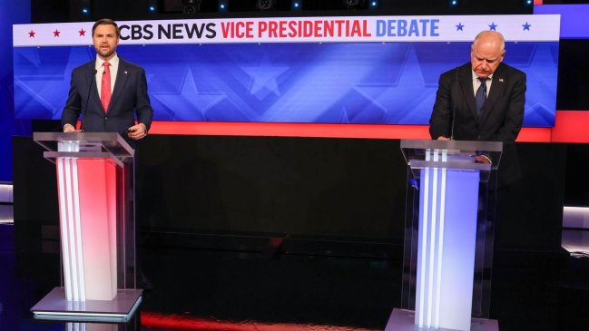 EE.UU.: Candidato republicano ganó estrechamente el debate de vicepresidentes