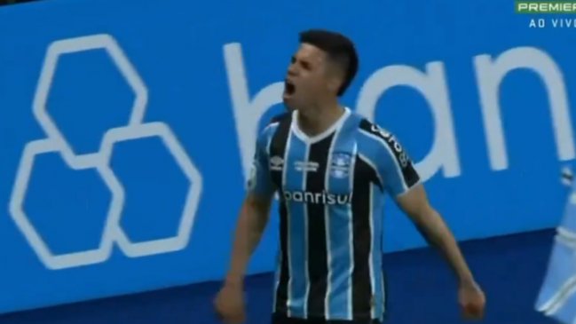 [VIDEO] Alexander Aravena celebró su primer gol para Gremio en el Brasileirao