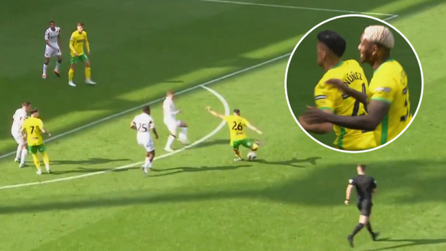 [VIDEO] Marcelino Núñez marcó un golazo para Norwich contra Hull City