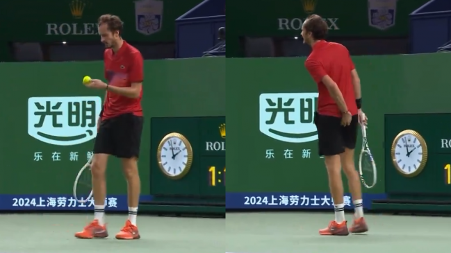 [VIDEOS] La llamativa queja de Medvedev por las pelotas en Shanghái