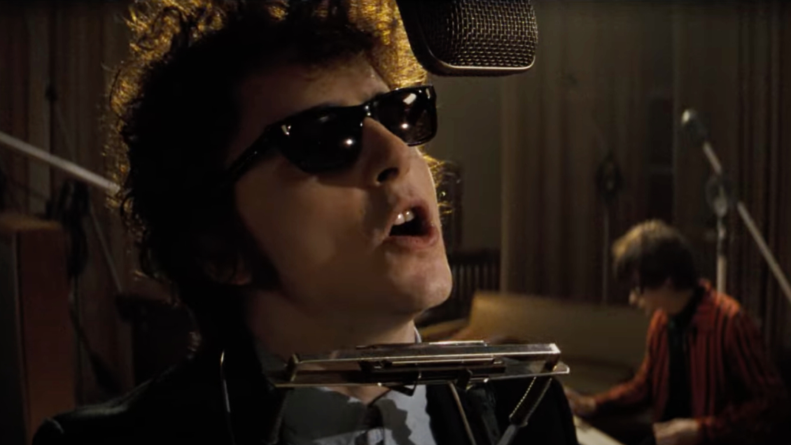 Timothée Chalamet como Bob Dylan Timothée Chalamet como Bob Dylan