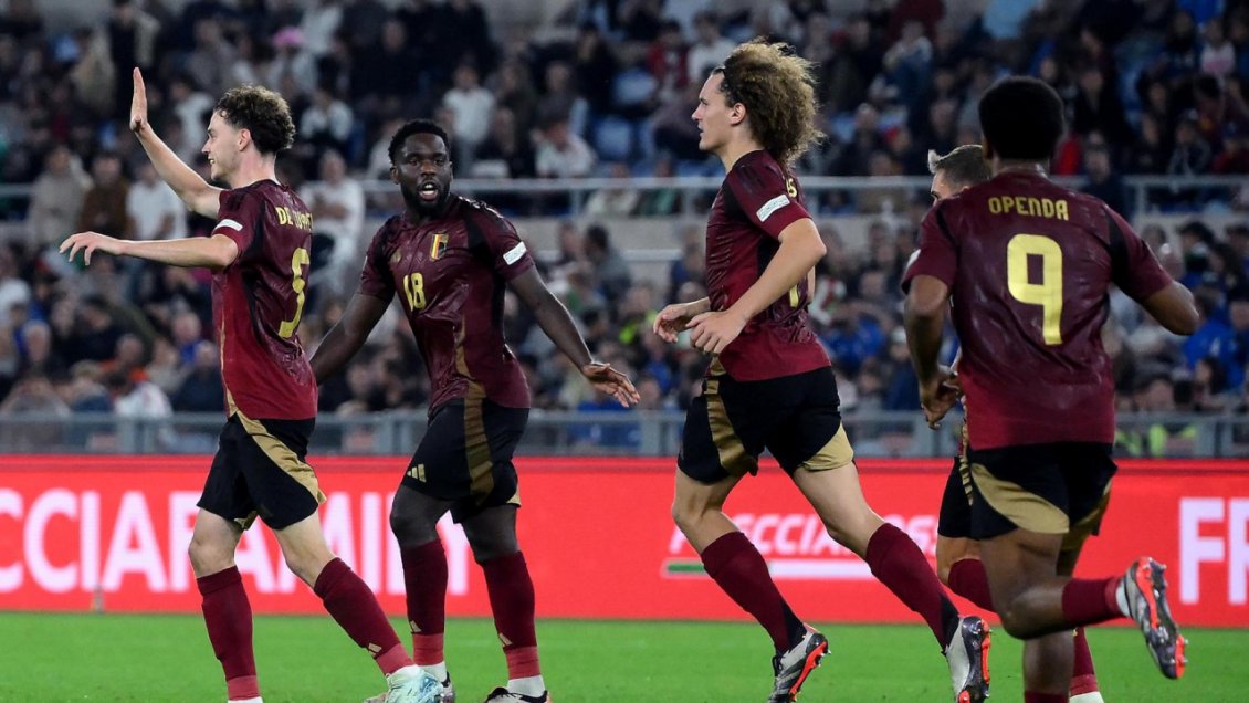 Bélgica amargó a Italia en Roma con un empate por la Nations League