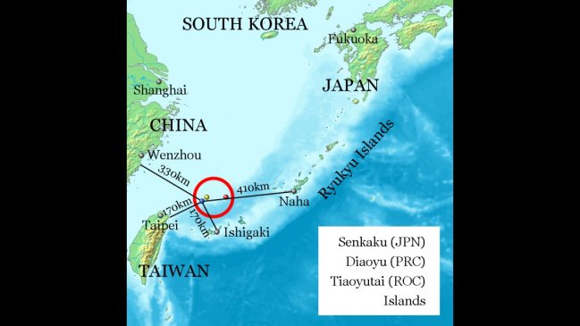 Dos barcos militares chinos violaron las aguas territoriales de Japón