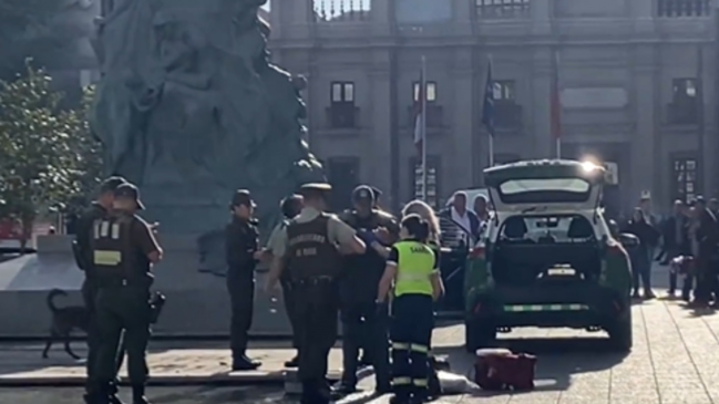 Hombre intentó quemarse a lo bonzo frente al Palacio de Tribunales