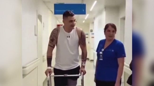 [VIDEO] Cristóbal Campos compartió registro de su rehabilitación tras grave accidente