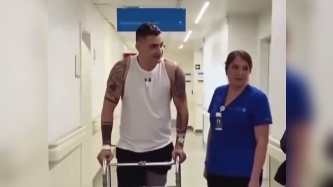 [VIDEO] Cristóbal Campos compartió registro de su rehabilitación tras grave accidente