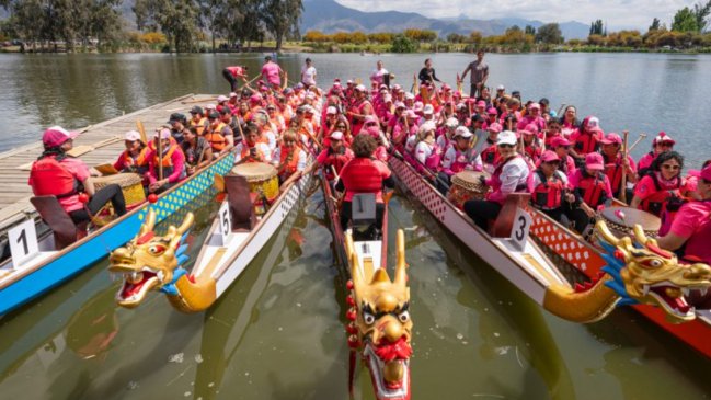 Segunda edición del Festival del Bote de Dragón se vivió en Parque Laguna Carén