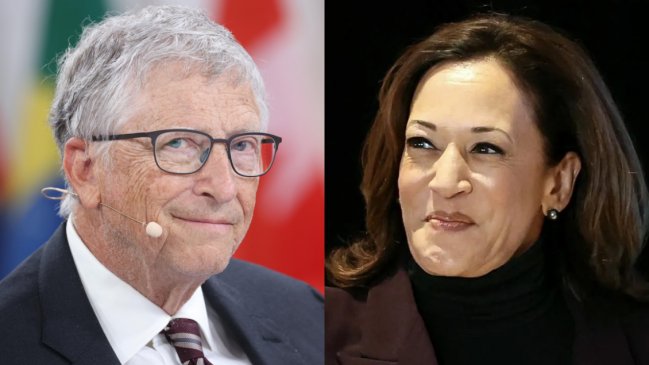 Bill Gates donó 50 millones de dólares a la campaña de Kamala Harris