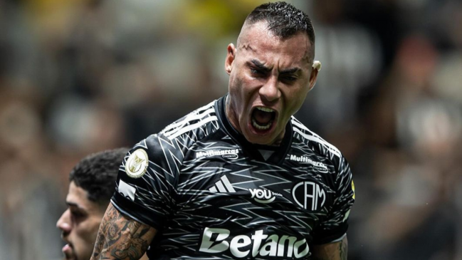 [VIDEO] Eduardo Vargas descontó en la caída de Atlético Mineiro frente a Internacional en el Brasileirao