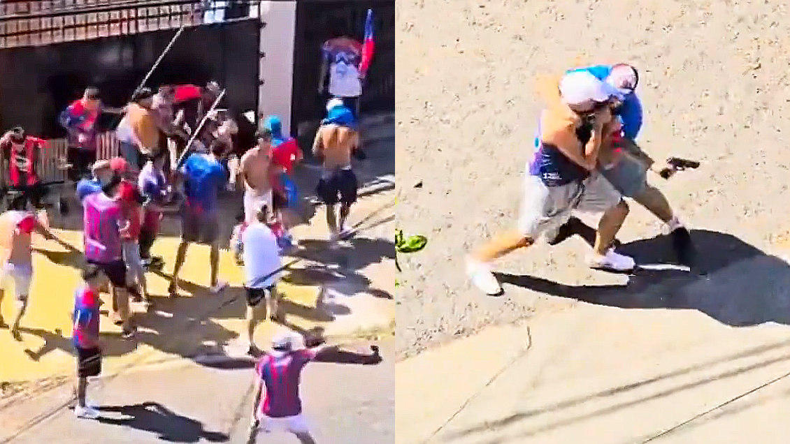[VIDEOS] Hinchas protagonizaron violenta riña en medio del clásico entre Olimpia y Cerro Porteño