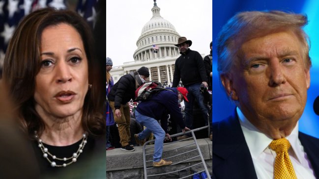 Harris señalará a Trump como un peligro en el lugar donde incitó el asalto al Capitolio