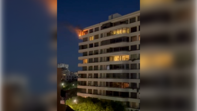 Incendio afectó a un departamento en Viña del Mar