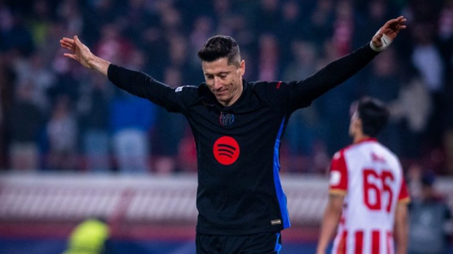 [VIDEOS] Lewandowski firmó doblete para la ventaja de Barcelona ante Estrella Roja
