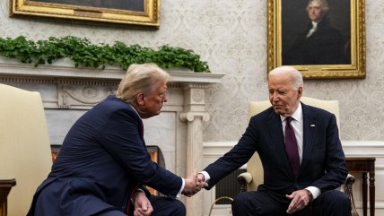   Biden recibió a Trump y se comprometen a una 