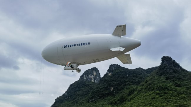 Dirigible tripulado de China está listo para operación comercial
