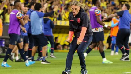   Beccacece celebró con todo el triunfo de Ecuador sobre Bolivia en las Clasificatorias 