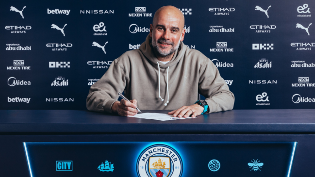 Guardiola renovó por dos temporadas más con Manchester City
