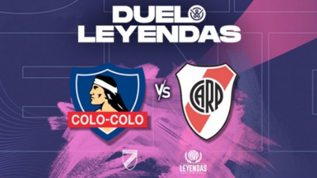 ¿Cuándo y dónde ver el duelo de leyendas de Colo Colo y River Plate?